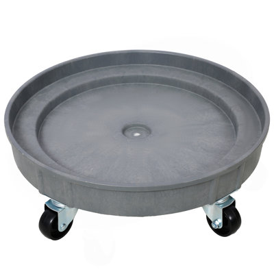 30 Gallon And 55 Gallon Heavy Duty Plastic Drum Dolly – Durable Plastic Drum Cart 900 Lb. Capacity- Barrel Dolly With 5 Swivel Casters Wheel