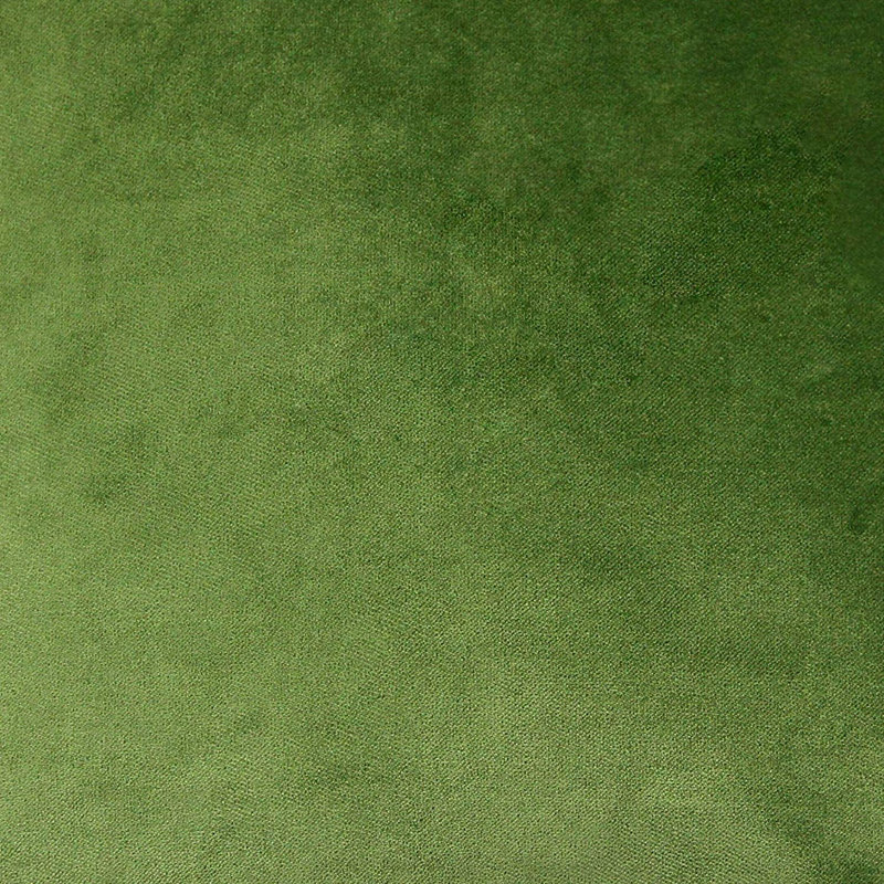 Emma-Louise Velvet Solid Colour Bedspread with Pillow Shams Included, Fern Green