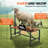 Goat And Sheep Stand, 51X23 Inch Livestock Stand, Metal Livestock Milking And Shearing Stand 21" To 33" Adjustable Height, With Headpiece And Nose Loop, 500Lbs Loading Weight, Black-120077693-120077690