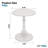 Vintage Round Wrought Iron End Table For Bedroom And Living Room-687167390