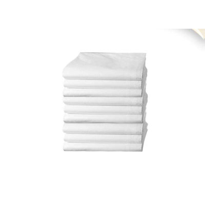 White Rectangular Linen-Like Tablecloths (50" x 108")