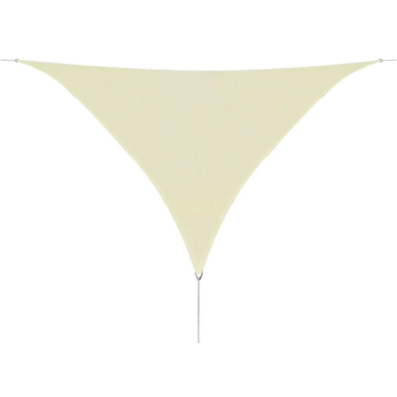 Madill Triangular Shade Sail, 500cm W x 500cm D, Cream