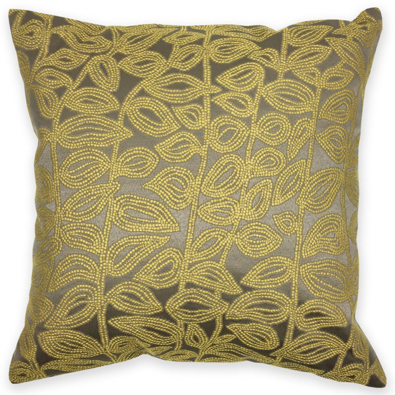 Housse de coussin carrée en Citrine Heartfield/insert, Jaune