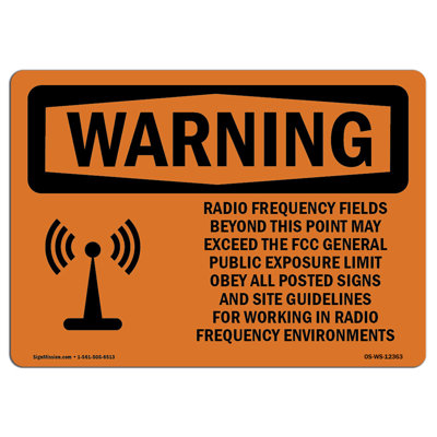 Champs de radiofréquences au-delà de l'enseigne