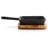 MegaChef 4 Piece Mini Cast Iron Square Pan with Wood Tray