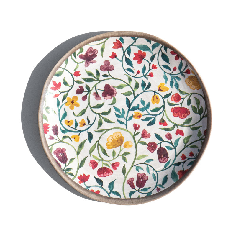 Assiette à salade en mélamine GardenWines NewWave - crème - 8,4 po