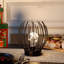 Battery Powered Table Lamp Indoor Outdoor LED Cordless Lantern Metal Nightlight