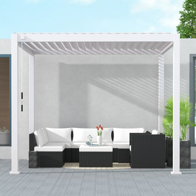 111S Outdoor Aluminum Pergola with Adjustable Louvred Roof