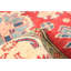 Tapis unique en laine noué à la main rouge Gazni des années 2010 de 3 pi 11 po x 5 pi 10 po Qaiden