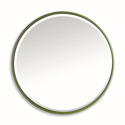 Miroir Orvis rond vert olive biseauté grand