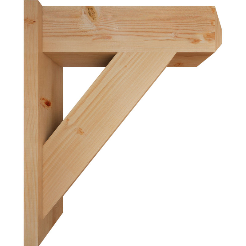 Artisan traditionnel en bois rustique, P 24 po x H 28 po, Sapin Douglas de 7 1/2 po (lisse)