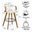 Modern Upholstered Leather Swivel 30 inch Counter Stools (Set of 4)-124579608-124579610-124579614