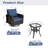 Two Swivel Chairs + A Side Table