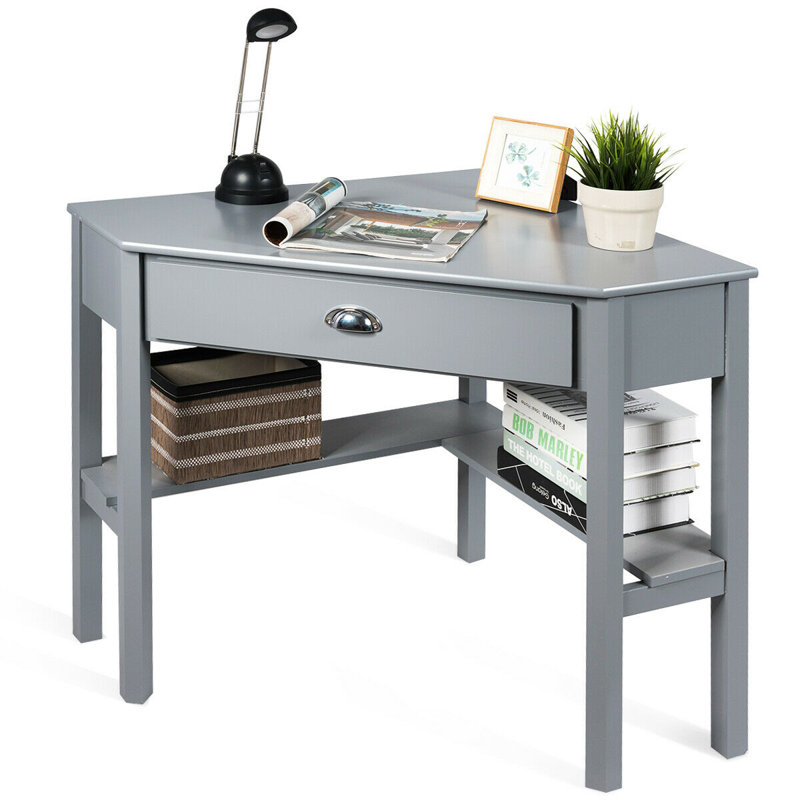 Bureau en coin Aust, gris