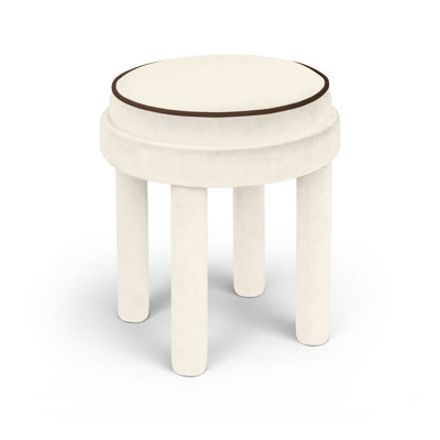 Repose-pieds / tabouret en velours Velin