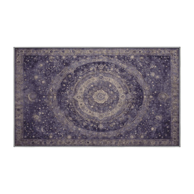 Machine Washable Pink Area Rug