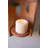  16.5" Clay Roofing Tile Candle Holder with Flowers