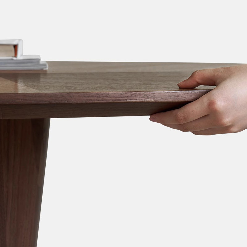 Table ronde artisanale durable et exquise, H 29,52 po x L 39,37 po x l 39,37 po