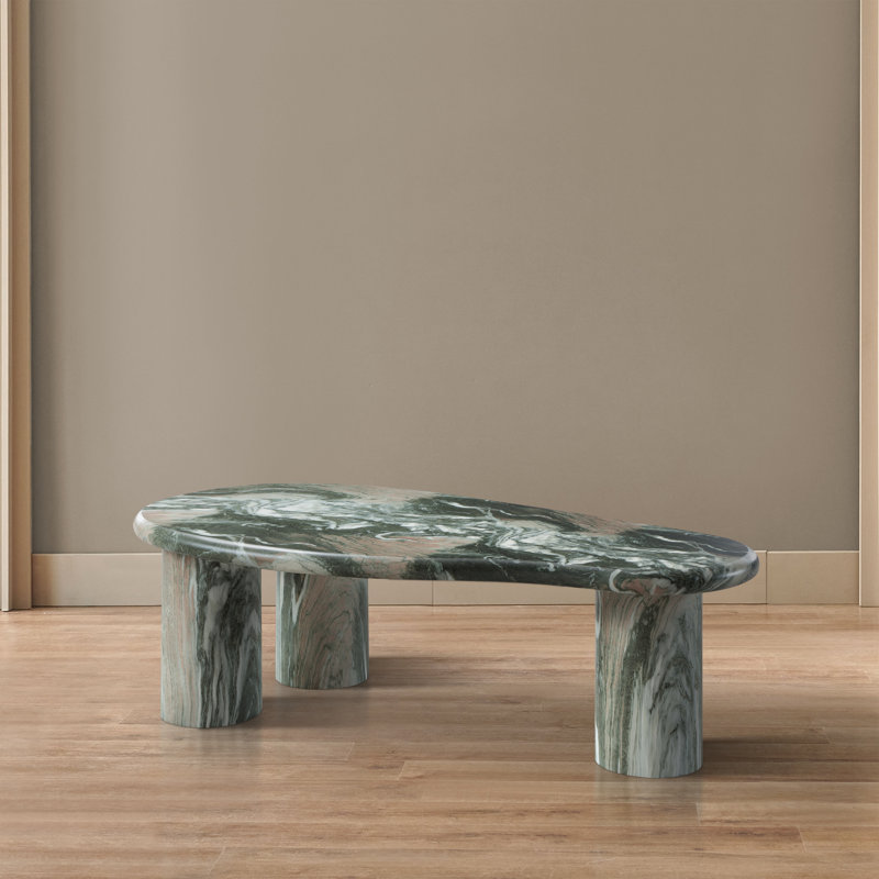 Table basse en béton Sassari, Vert