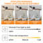Ventilateurs de plafond 52 pouces en bois noir avec lumières et télécommande, ventilateur de plafond encastré moderne à profil bas avec lumière, 6 vitesses, moteur à courant continu réversible, pour chambre / extérieur / maison de campagne / pati