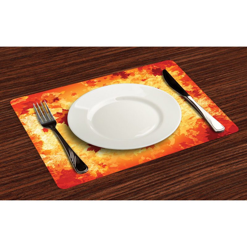 Polyester Floral Rectangle Placemat