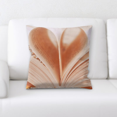 Faux Leather Throw Pillow
