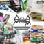 Metal 31.5cm H Media Shelves