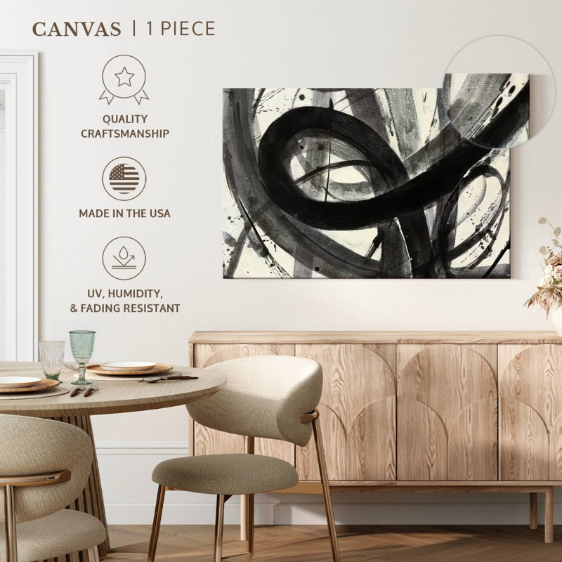 Avery Roller Coaster I On White, 34" H x 51" W