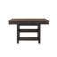 Ensemble de salle à manger à hauteur de comptoir de style transitionnel 7 pièces avec tiroirs et 6 chaises de hauteur comptoir-765397693