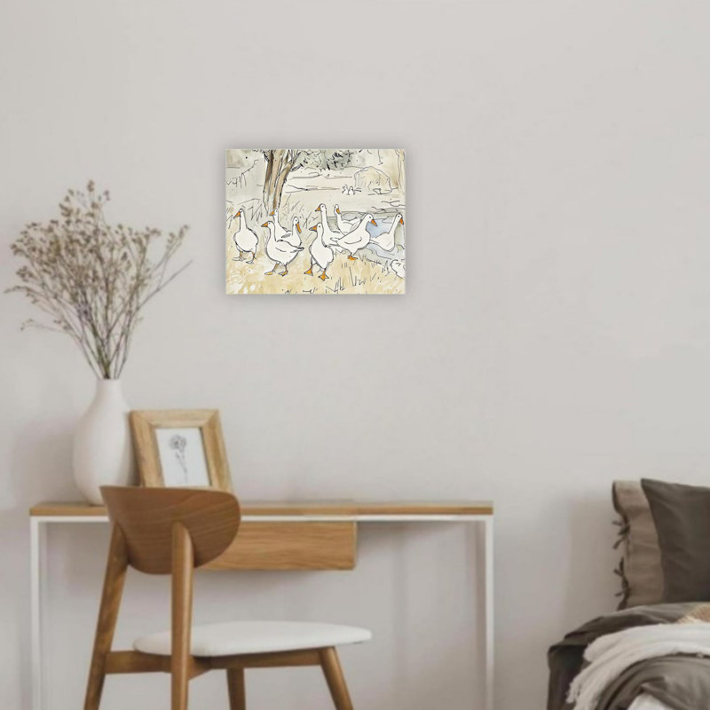 Art mural rétro sur toile sans cadre 12 po x 16 po