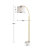 Mendy 64.5'' Gold Arched Floor Lamp