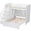 Lit superposé en bois Madox avec escalier de rangement, garde-robe, charge USB et éclairage-127343431