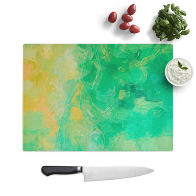 Glass Hold Me in Abstract Chopping Board
