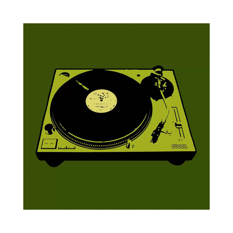 Turntable Army Poster by Steez - Wrapped Canvas Gallery-Wrapped Canvas Giclée, 45.72 cm H x 45.72 cm W
