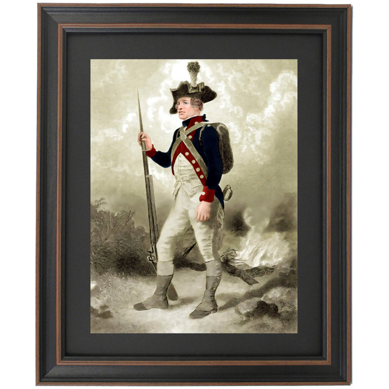 American Continental Soldier par Alonzo Chappel, H 36 po x l 29 po