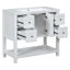 Meuble-lavabo simple 36 po avec plateau en résine Tayshawn-1148092646