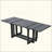 Rustic Extendable Dining Table, Trestle Kitchen Table With Two 12'' Removable Leaf-1973639457