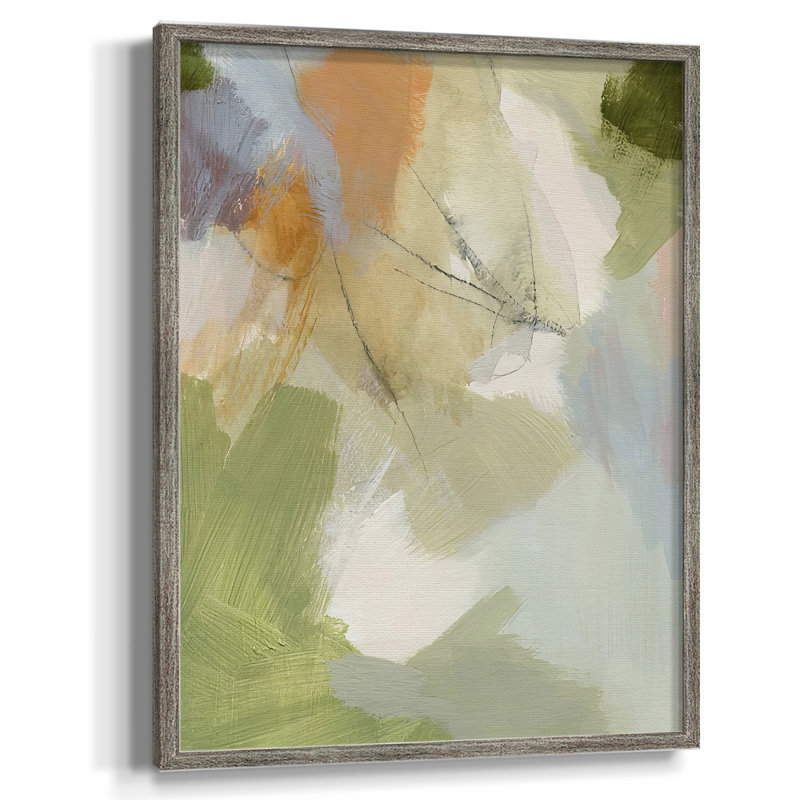 Verdure III, reproduction encadrée - bois massif, H 15 po x l 12 po