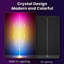 Lampe sur pied RGBIC Crystal, lampe sur pied DEL en cuir avec fil de cuir et application de contrôle à distance, éclairage d'ambiance à couleurs changeantes synchronisé avec la musique via l'application DayBetter pour chambre, salle de jeux, salon