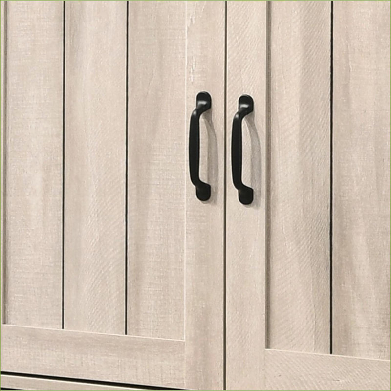 Armoires | Armoire à chaussures 45 portes à finition chêne gris clair 45 po | Panneau de particules | Hall d'entrée