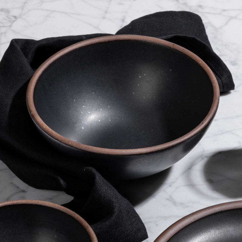 Soup Bowl - Set of 4, Black