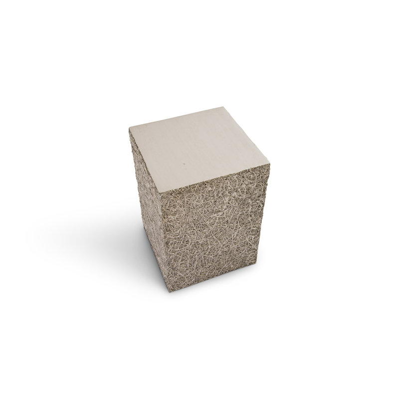 String Theory Pedestal, 20" H x 14" W x 14" D, Silver