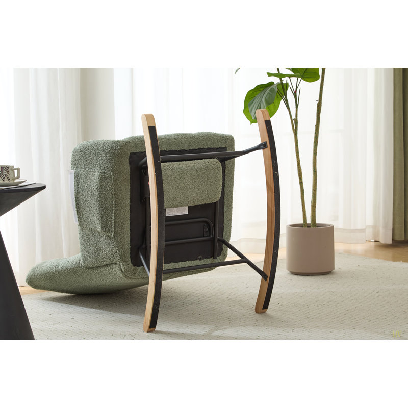 Ensemble de chaise berçante et berçante à oreilles Teddy, Green Teddy