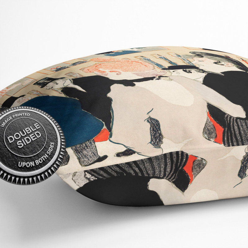 La Goulue and Her Sister Vol.2 Scatter Cushion, 55cm H x 55cm W x 20cm D