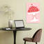 Art mural rétro cerise fantaisiste-129007407