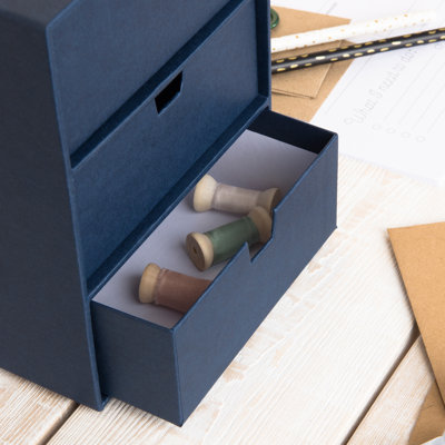 Bigso Ingrid 3-Drawer Fiberboard Desk Organizer Drawers