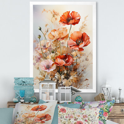 " Poppies Bouquet Sunset Moment "