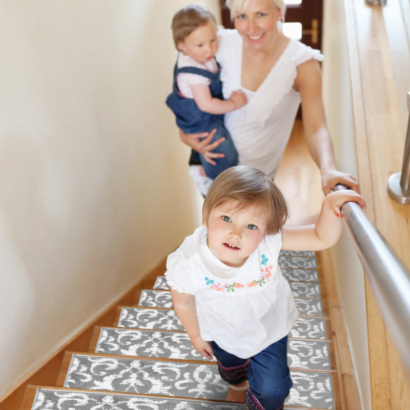 Tapis d'escalier Romanson, gris