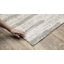 Tapis ivoire / gris à poils longs Vivianne-941600605