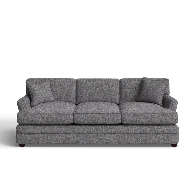 Harriss Upholstered 91'' Sofa, Cast Slate Sunbrella® Plainweave